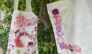 sacs en toile avec impression aux pigments végétaux