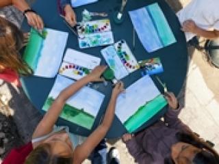 Atelier aquarelle.