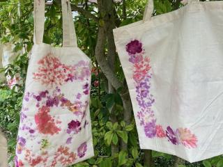 sacs en toile impression pigments naturels