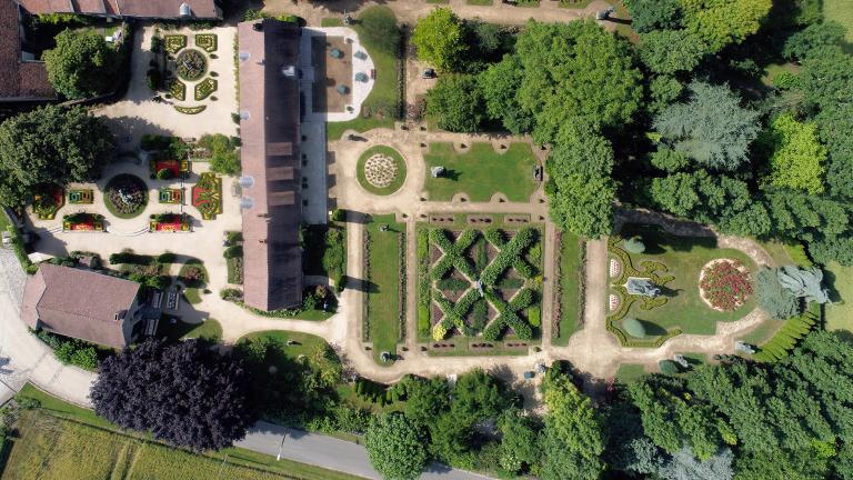 Vue aérienne du musée jardin Bourdelle